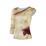 Furiosa: A Mad Max Saga Furiosa Printed Women Shirt Suit Cosplay Costume Halloween Carnival Outfit