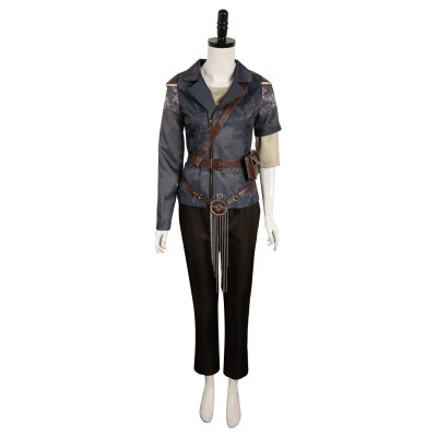 Furiosa: A Mad Max Saga Furiosa Dark Coffee Set Suit Cosplay Costume Halloween Carnival Outfit