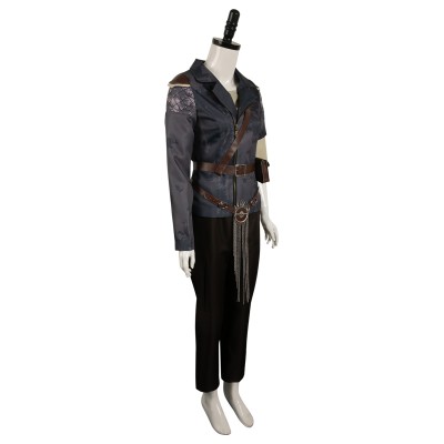 Furiosa: A Mad Max Saga Furiosa Dark Coffee Set Suit Cosplay Costume Halloween Carnival Outfit