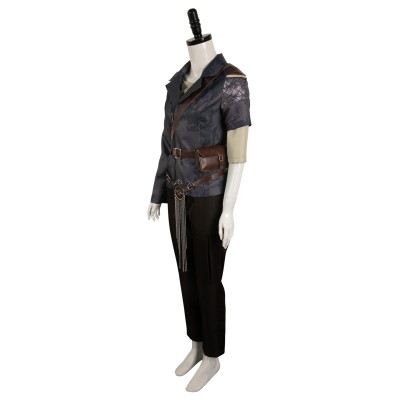 Furiosa: A Mad Max Saga Furiosa Dark Coffee Set Suit Cosplay Costume Halloween Carnival Outfit