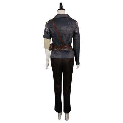 Furiosa: A Mad Max Saga Furiosa Dark Coffee Set Suit Cosplay Costume Halloween Carnival Outfit