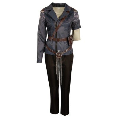 Furiosa: A Mad Max Saga Furiosa Dark Coffee Set Suit Cosplay Costume Halloween Carnival Outfit