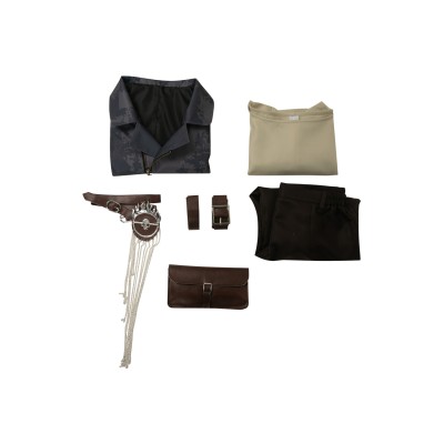 Furiosa: A Mad Max Saga Furiosa Dark Coffee Set Suit Cosplay Costume Halloween Carnival Outfit