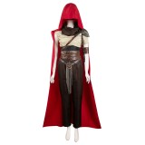 Furiosa: A Mad Max Saga Furiosa Dark Brown Set With Red Cloak Suit Cosplay Costume Halloween Carnival Outfit