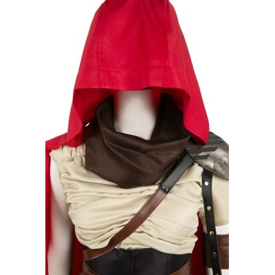 Furiosa: A Mad Max Saga Furiosa Dark Brown Set With Red Cloak Suit Cosplay Costume Halloween Carnival Outfit
