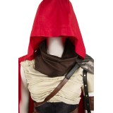 Furiosa: A Mad Max Saga Furiosa Dark Brown Set With Red Cloak Suit Cosplay Costume Halloween Carnival Outfit