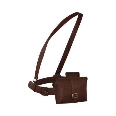Furiosa: A Mad Max Saga Furiosa Brown Leather Fancy Pack Set Accessories Cosplay Costume Halloween Carnival