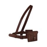 Furiosa: A Mad Max Saga Furiosa Brown Leather Fancy Pack Set Accessories Cosplay Costume Halloween Carnival