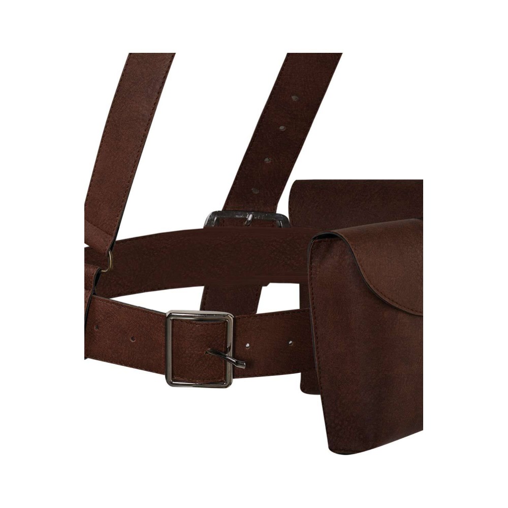 Furiosa: A Mad Max Saga Furiosa Brown Leather Fancy Pack Set Accessories Cosplay Costume Halloween Carnival