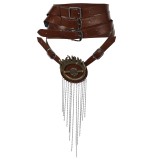 Furiosa: A Mad Max Saga Furiosa Brown Leather Belt Accessories Cosplay Costume Halloween Carnival