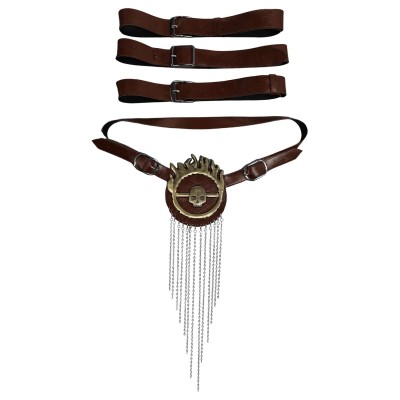 Furiosa: A Mad Max Saga Furiosa Brown Leather Belt Accessories Cosplay Costume Halloween Carnival