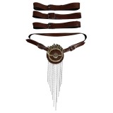 Furiosa: A Mad Max Saga Furiosa Brown Leather Belt Accessories Cosplay Costume Halloween Carnival
