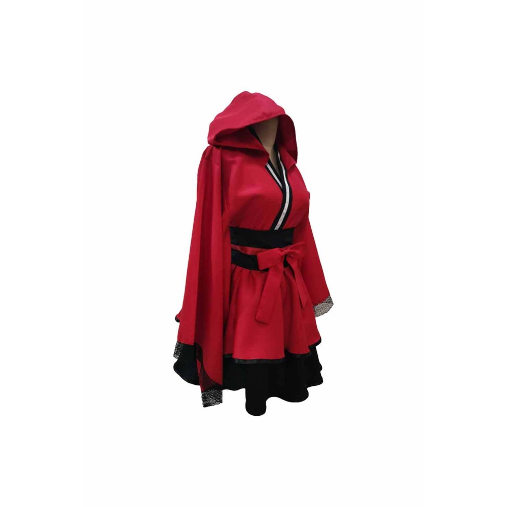 Fullmetal Alchemist Edward Elric Women Red Lolita Dress Suit Cosplay Costume Halloween Carnival Outfit