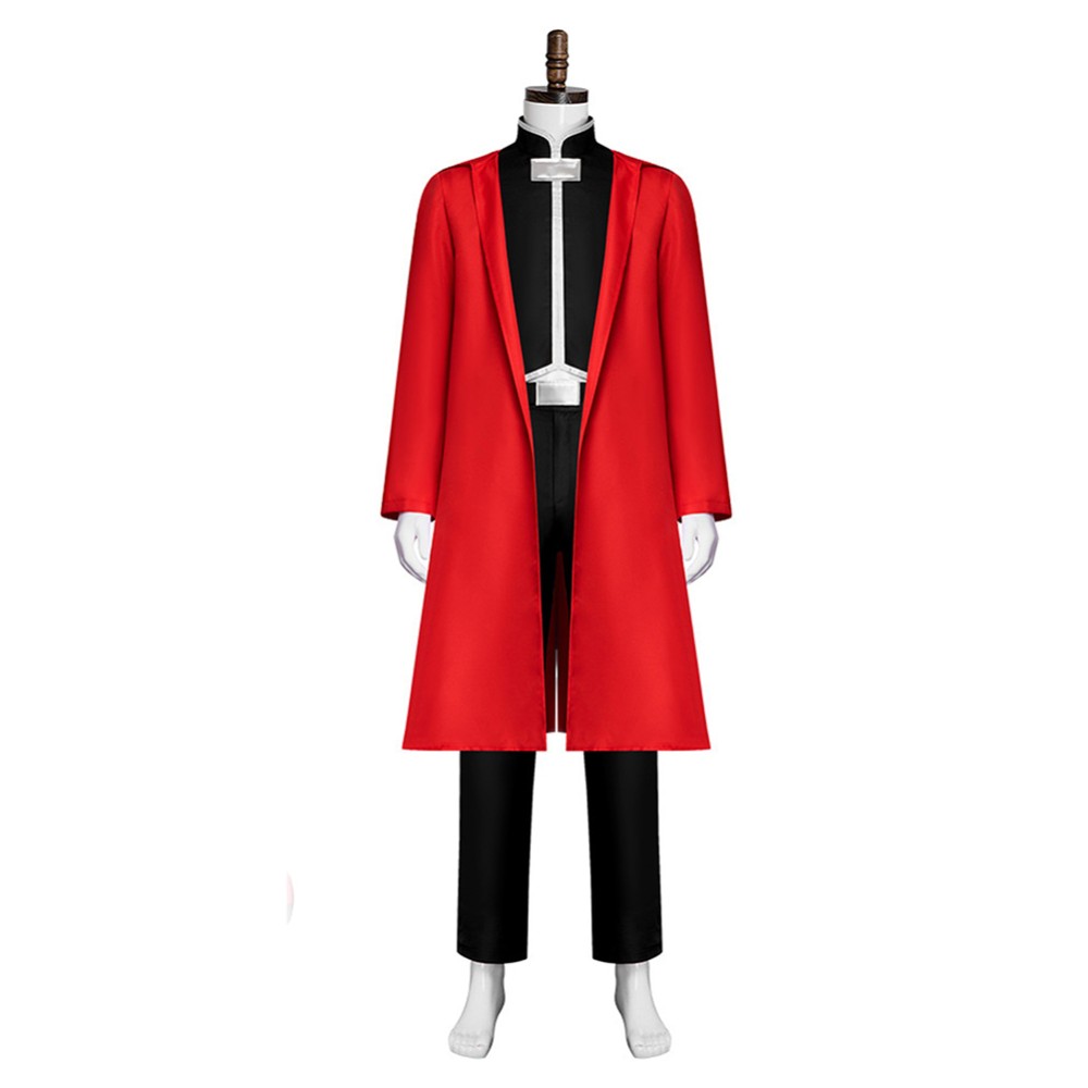 Fullmetal Alchemist Edward Elric Red Cosplay Costume Halloween Carnival Outfit