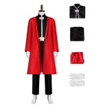 Fullmetal Alchemist Edward Elric Red Cosplay Costume Halloween Carnival Outfit