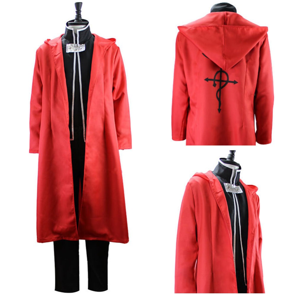 Fullmetal Alchemist Edward Elric Party Suit Cosplay Costume Halloween Carnival