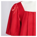 Frieren Women Red Dress Cosplay Costume Halloween Carnival Outfit