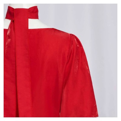 Frieren Women Red Dress Cosplay Costume Halloween Carnival Outfit