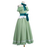 Frieren Women Green Dress Cosplay Costume Halloween Carnival Outfit