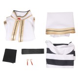 Frieren White Suit Cosplay Costume Halloween Carnival Outfit