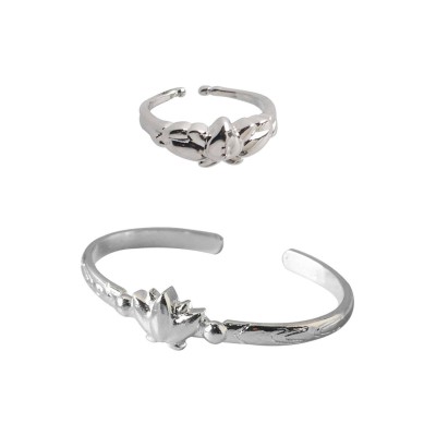 Fern Frieren Ring Open Bracelet Set Accessories Cosplay Costume Halloween Carnival
