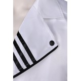Freddie Mercury White Leather Jacket Suit Cosplay Costume Halloween Carnival Outfit