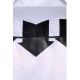 Freddie Mercury White Leather Jacket Suit Cosplay Costume Halloween Carnival Outfit