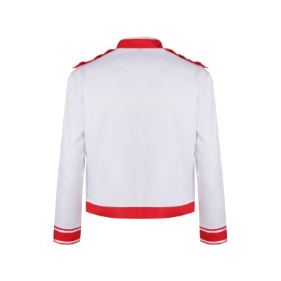 Freddie Mercury White Jacket Suit Cosplay Costume Halloween Carnival Outfit