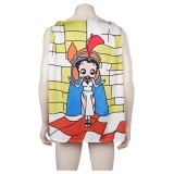 Freddie Mercury Printed Vest Suit Cosplay Costume Halloween Carnival Outfit