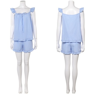 Freakier Friday Lily Davies Woman Blue Nightgowns Pajamas Party Cosplay Costume Halloween Carnival