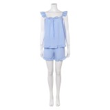 Freakier Friday Lily Davies Woman Blue Nightgowns Pajamas Party Cosplay Costume Halloween Carnival