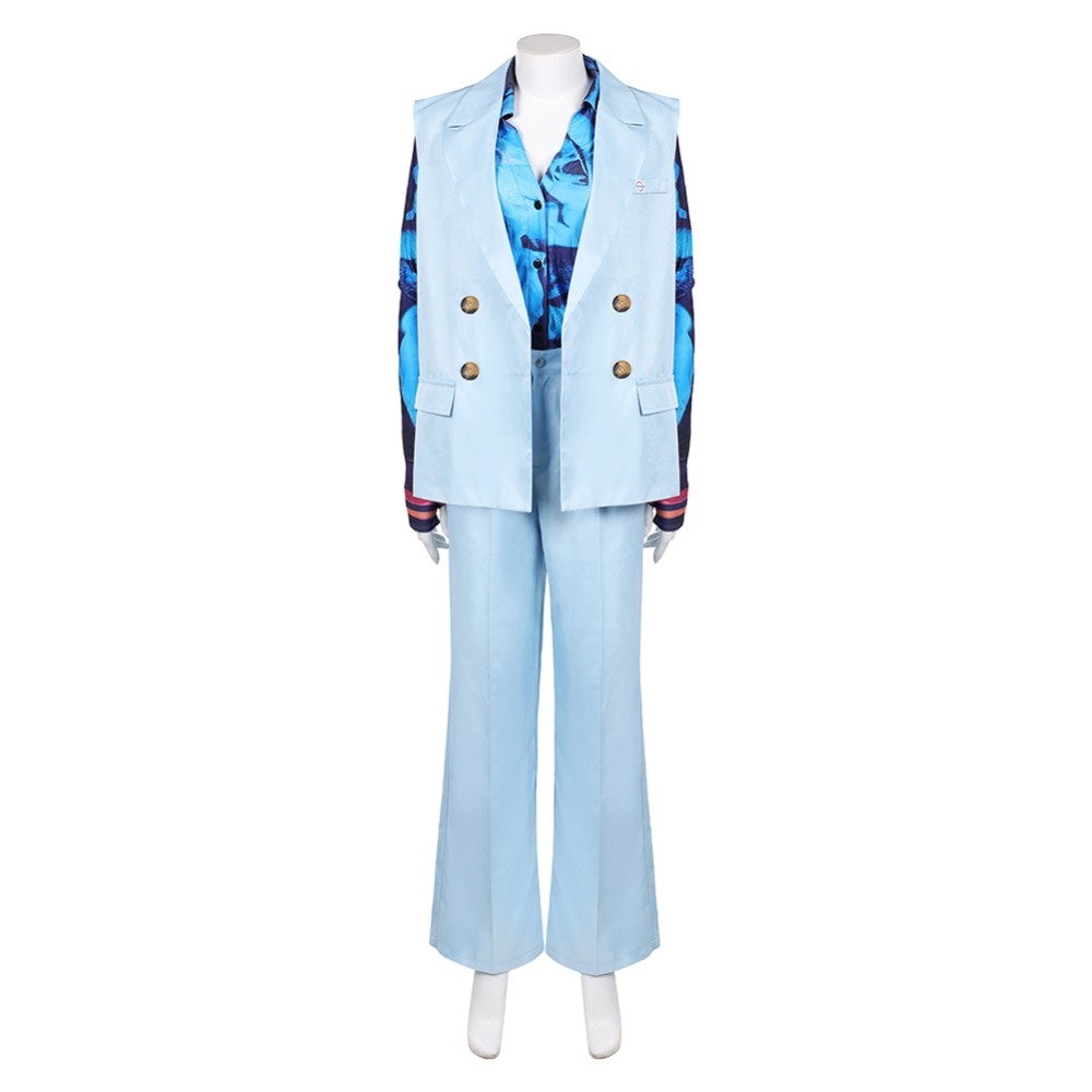 Freakier Friday Anna Women Blue Uniform Suit Set Party Cosplay Costume Halloween Carnival