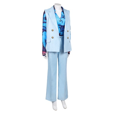 Freakier Friday Anna Women Blue Uniform Suit Set Party Cosplay Costume Halloween Carnival