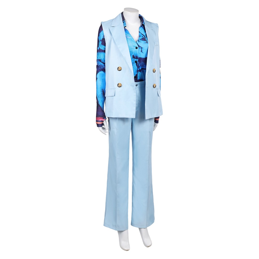 Freakier Friday Anna Women Blue Uniform Suit Set Party Cosplay Costume Halloween Carnival