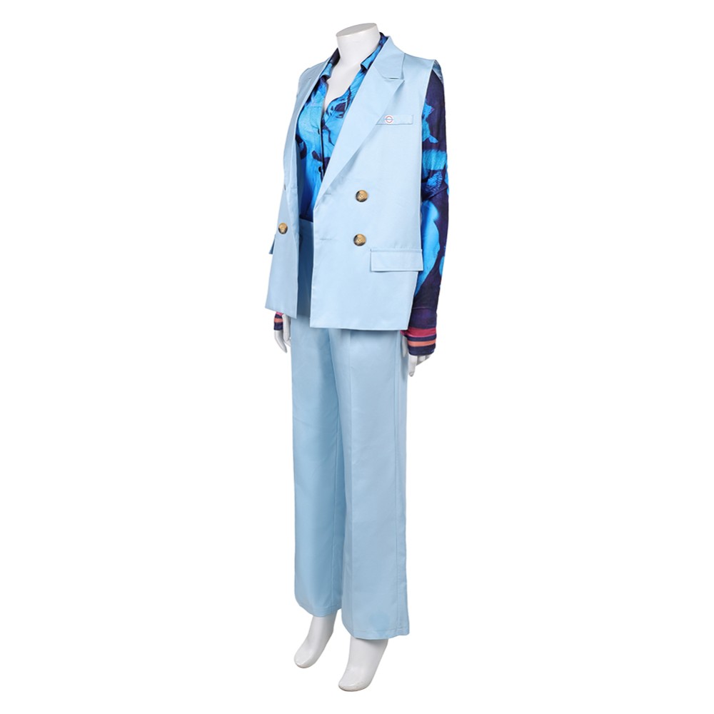 Freakier Friday Anna Women Blue Uniform Suit Set Party Cosplay Costume Halloween Carnival
