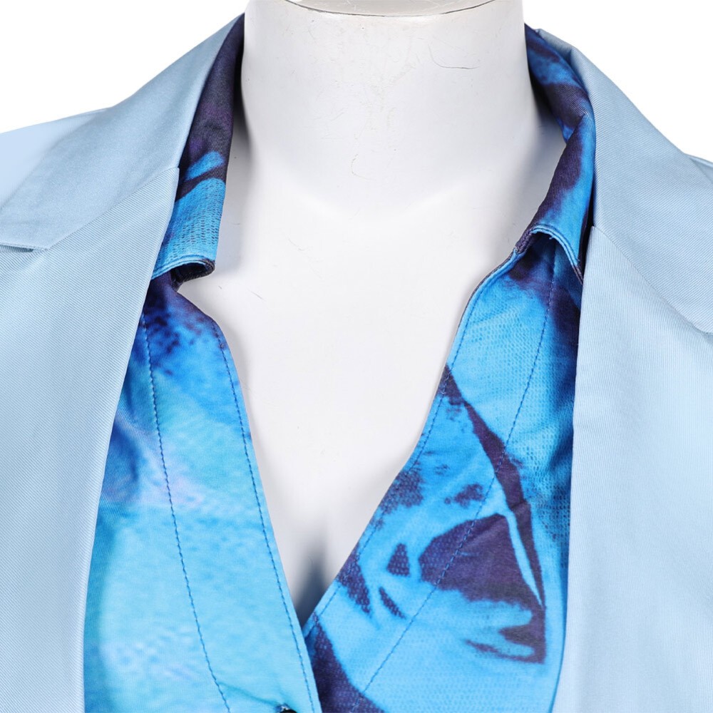 Freakier Friday Anna Women Blue Uniform Suit Set Party Cosplay Costume Halloween Carnival