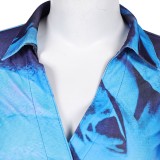 Freakier Friday Anna Women Blue Uniform Suit Set Party Cosplay Costume Halloween Carnival