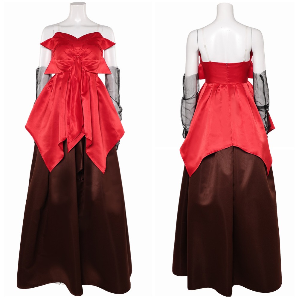 Freakier Friday Anna Coleman Red Gown Set Party Cosplay Costume Halloween Carnival