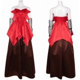 Freakier Friday Anna Coleman Red Gown Set Party Cosplay Costume Halloween Carnival