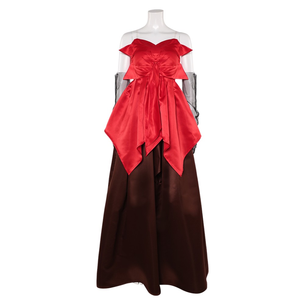 Freakier Friday Anna Coleman Red Gown Set Party Cosplay Costume Halloween Carnival