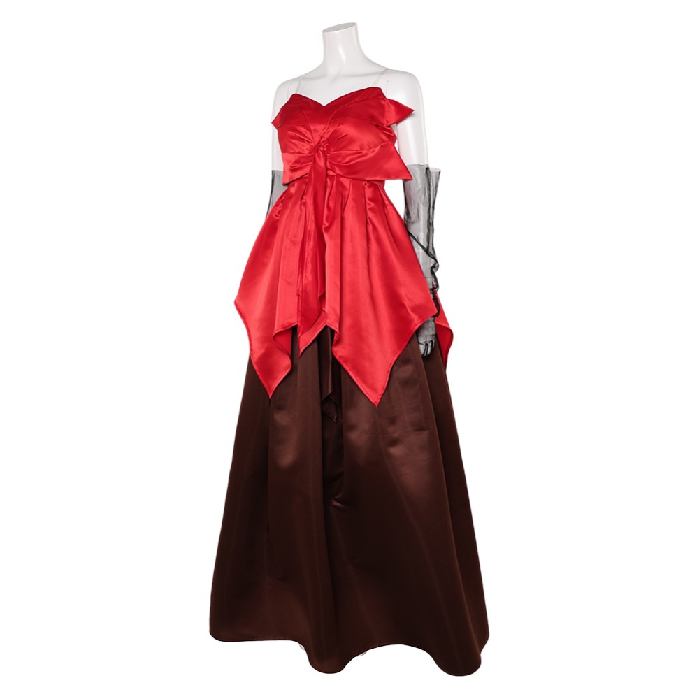 Freakier Friday Anna Coleman Red Gown Set Party Cosplay Costume Halloween Carnival