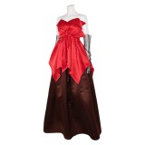 Freakier Friday Anna Coleman Red Gown Set Party Cosplay Costume Halloween Carnival
