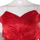 Freakier Friday Anna Coleman Red Gown Set Party Cosplay Costume Halloween Carnival