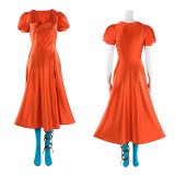 Frankenstein The Bride Women Orange Cosplay Costume Halloween Carnival Outfit