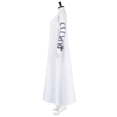 Frankenstein Elizabeth Women White Cosplay Costume Halloween Carnival Outfit