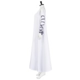 Frankenstein Elizabeth Women White Cosplay Costume Halloween Carnival Outfit