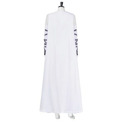 Frankenstein Elizabeth Women White Cosplay Costume Halloween Carnival Outfit