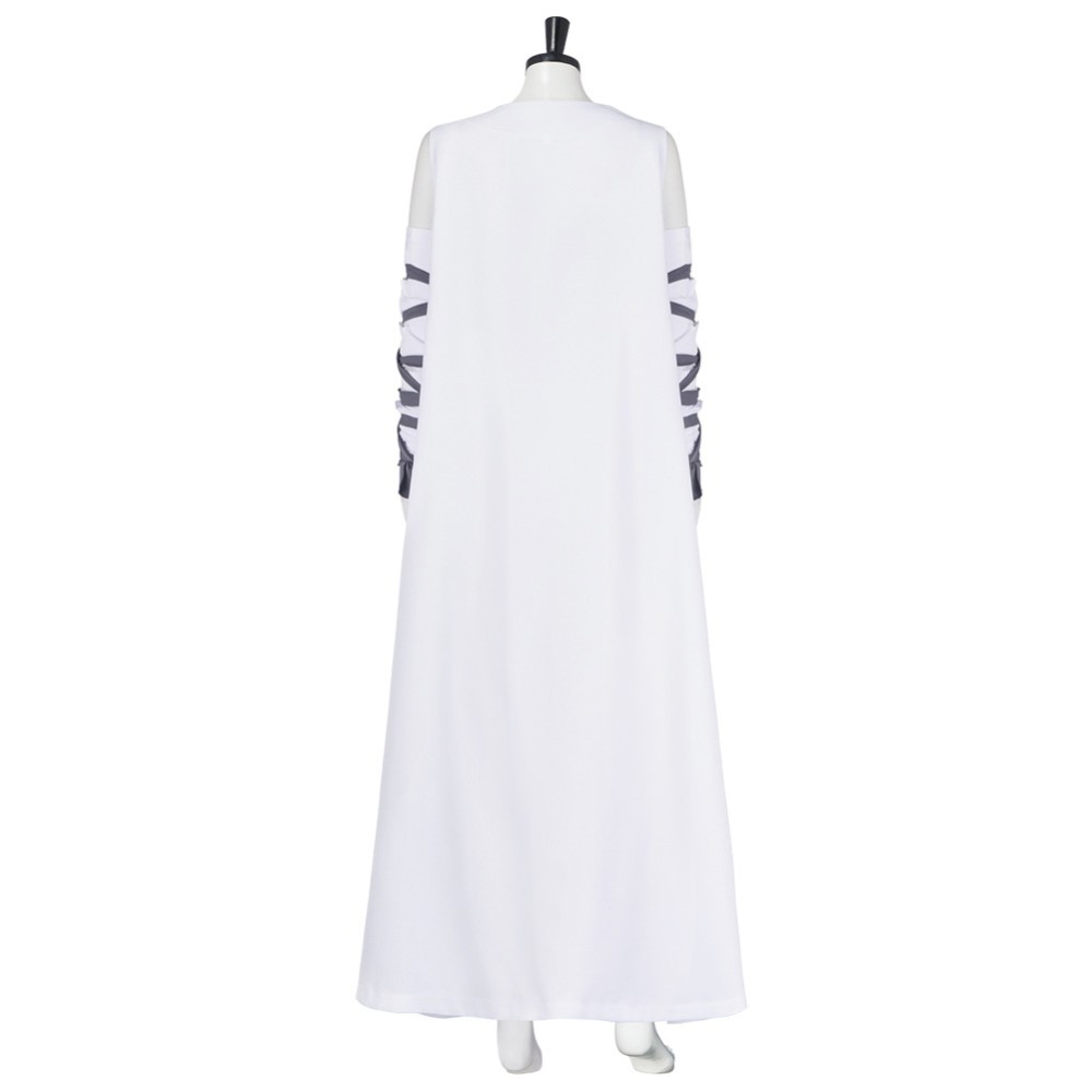 Frankenstein Elizabeth Women White Cosplay Costume Halloween Carnival Outfit