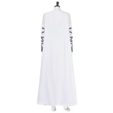 Frankenstein Elizabeth Women White Cosplay Costume Halloween Carnival Outfit