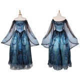 Frankenstein Elizabeth Women Blue Cosplay Costume Halloween Carnival Outfit